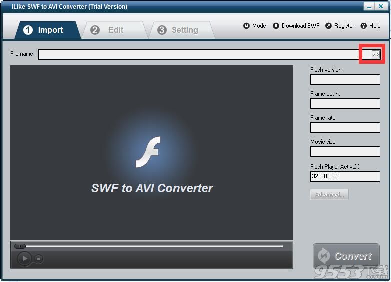 iLike SWF to AVI Converter(格式转换工具)
