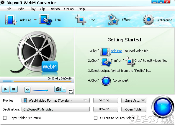 Bigasoft WebM Converter