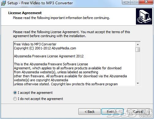 AbyssMedia Free Video to MP3 Converter(MP3格式转换软件)