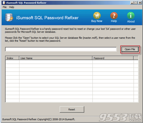 iSumsoft SQL Password Refixer