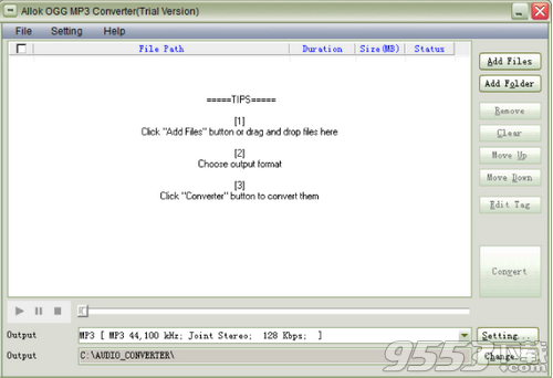 Allok OGG MP3 Converter(音频转换器)