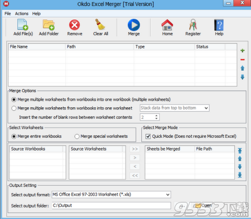 Okdo Excel Merger(Excel合并工具)