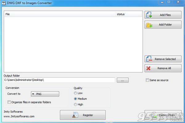 3nity DWG DXF to Images Converter