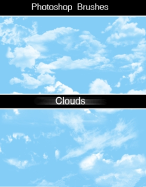 真实蓝天白云效果PS笔刷