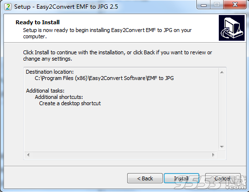 Easy2Convert EMF to JPG(EMF转JPG工具) V2.5 绿色版