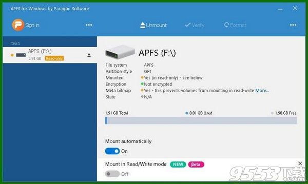 APFS for Windows(APFS格式转换工具)