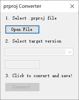 prproj converter(pr版本转换器)