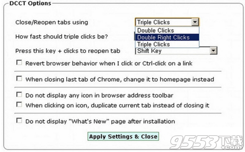 Double Click Closes Tab(双击关闭标签页插件)