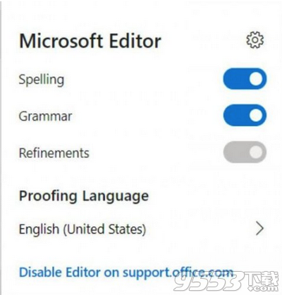 Microsoft Editor Chrome插件