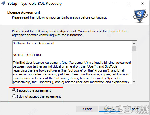 SysTools SQL Recovery