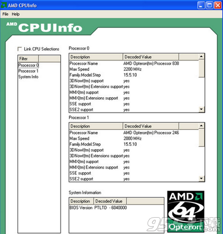 AMD CPUInfo(CPU信息检测工具)