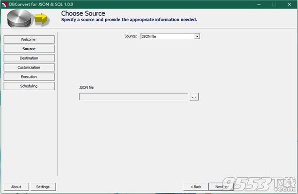 DBConvert JSON to SQL