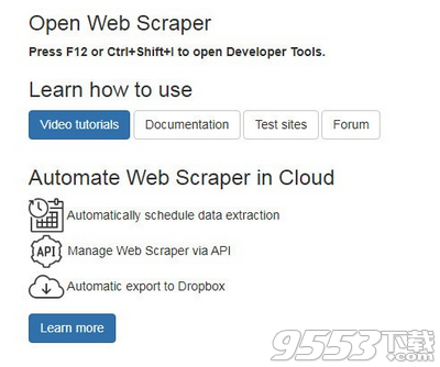 Web Scraper Chrome插件