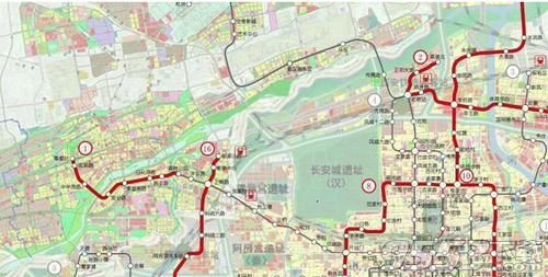 西安地铁规划图2023高清版