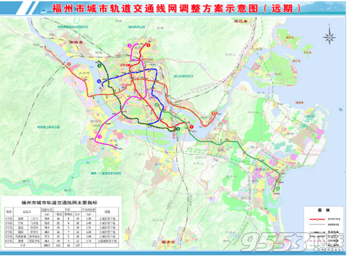 福州地铁规划图2020高清版