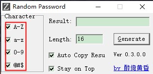 Random Password(随机密码生成工具)