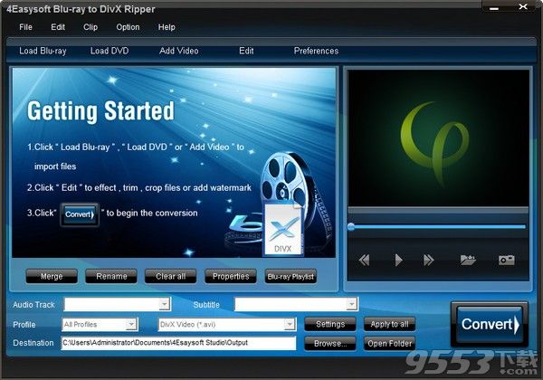 4Easysoft Blu-ray to DivX Ripper(视频转换器)