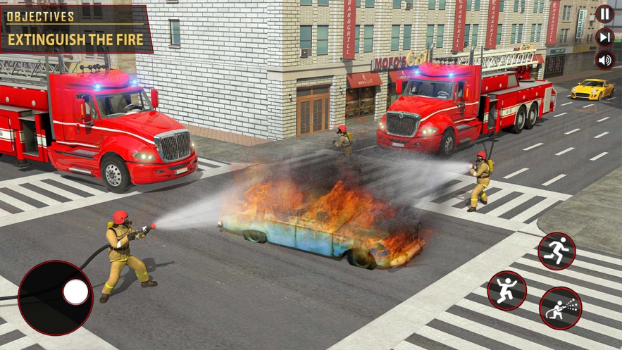 消防员消防车911游戏截图3